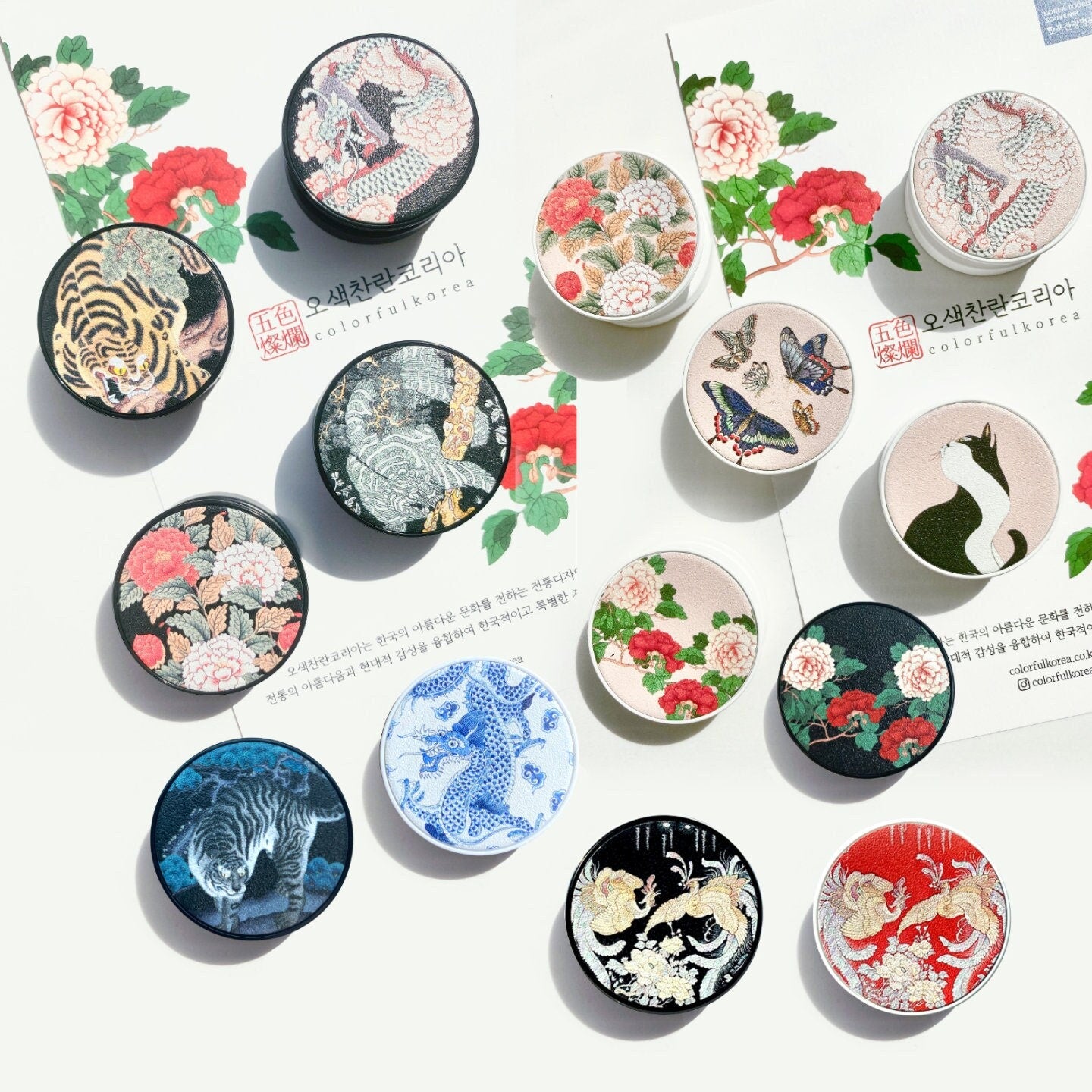 NAVIRNAG PHONE GRIP - Korean Traditional Painting Phone Holder Accessories, Meaning Gift for Him, Her