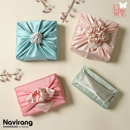 Buy 1, Get 50% Off / Silky Double-Sided Bojagi Premium·High Quality | two tone packaging fabric, Korean wrapping cloth for gift 돌 백일