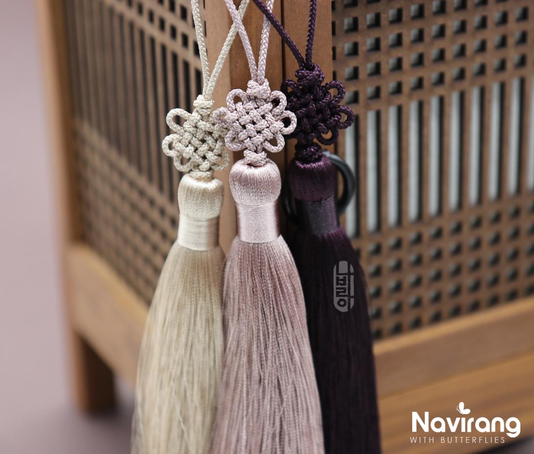 Add NEW COLORS / Traditional Korean Flower knot Tassel - Handmade Hanbok Accessory