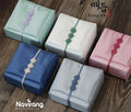 Hanbok Wrapping Kit - Korean Basic Bojagi, Seakdong ribbon, Flower Knotted String | Slub Silk Fabric