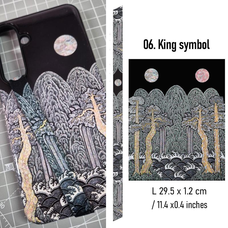 MINHWA PHONE STRAP - Korean Traditional Painting Phone Accessories, Meaning Gift for Him, Her