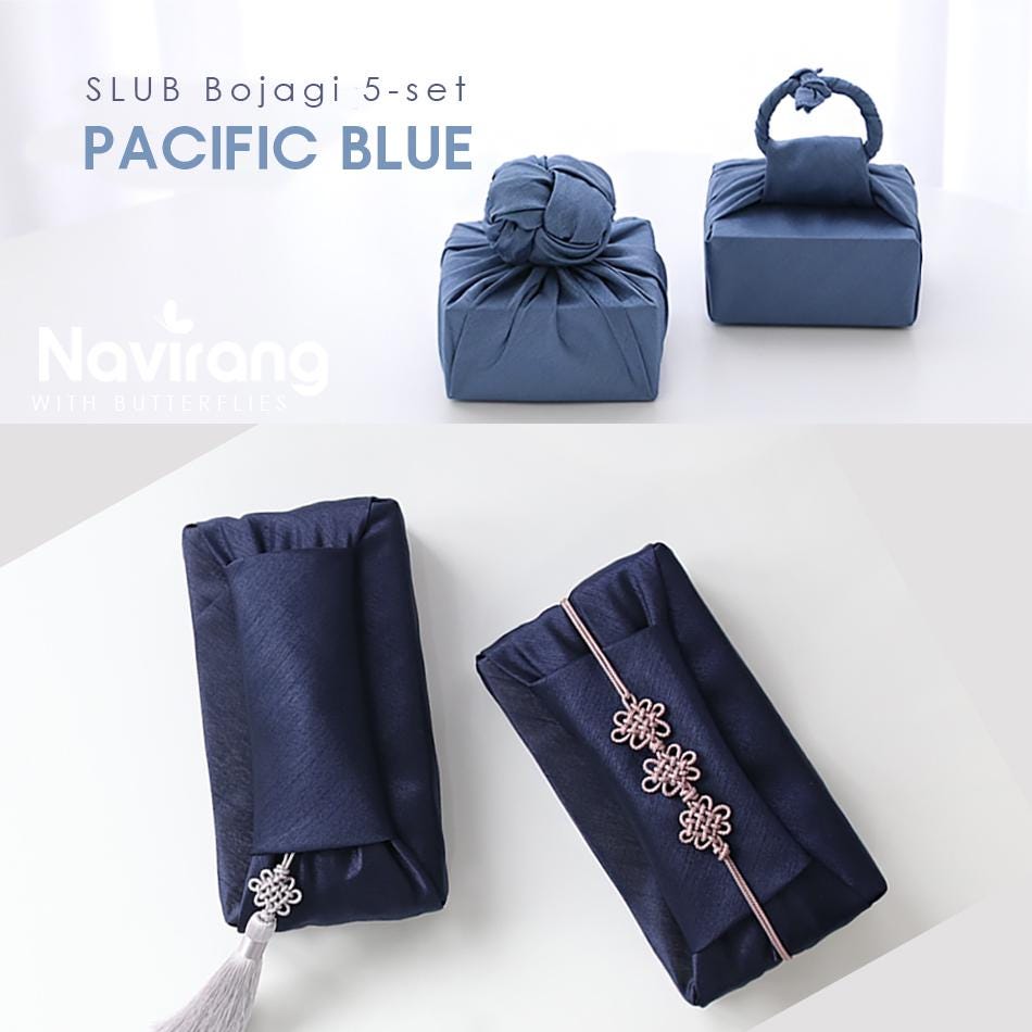 SLUB Bojagi 5 set- Korean Tradition Wrapping Cloth, Premium·High Quality Handmade | Fabric Dohl Party Table Decor 돌 백일