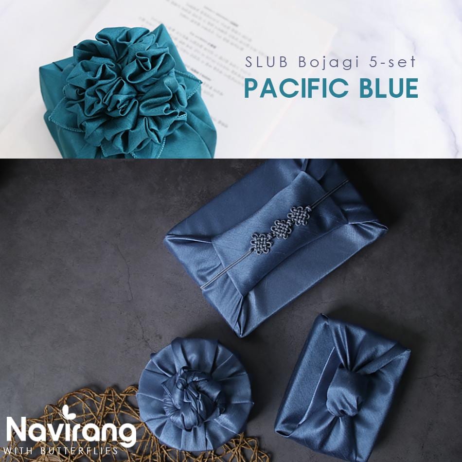 SLUB Bojagi 5 set- Korean Tradition Wrapping Cloth, Premium·High Quality Handmade | Fabric Dohl Party Table Decor 돌 백일