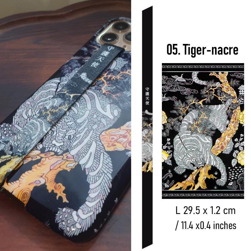 MINHWA PHONE STRAP - Korean Traditional Painting Phone Accessories, Meaning Gift for Him, Her