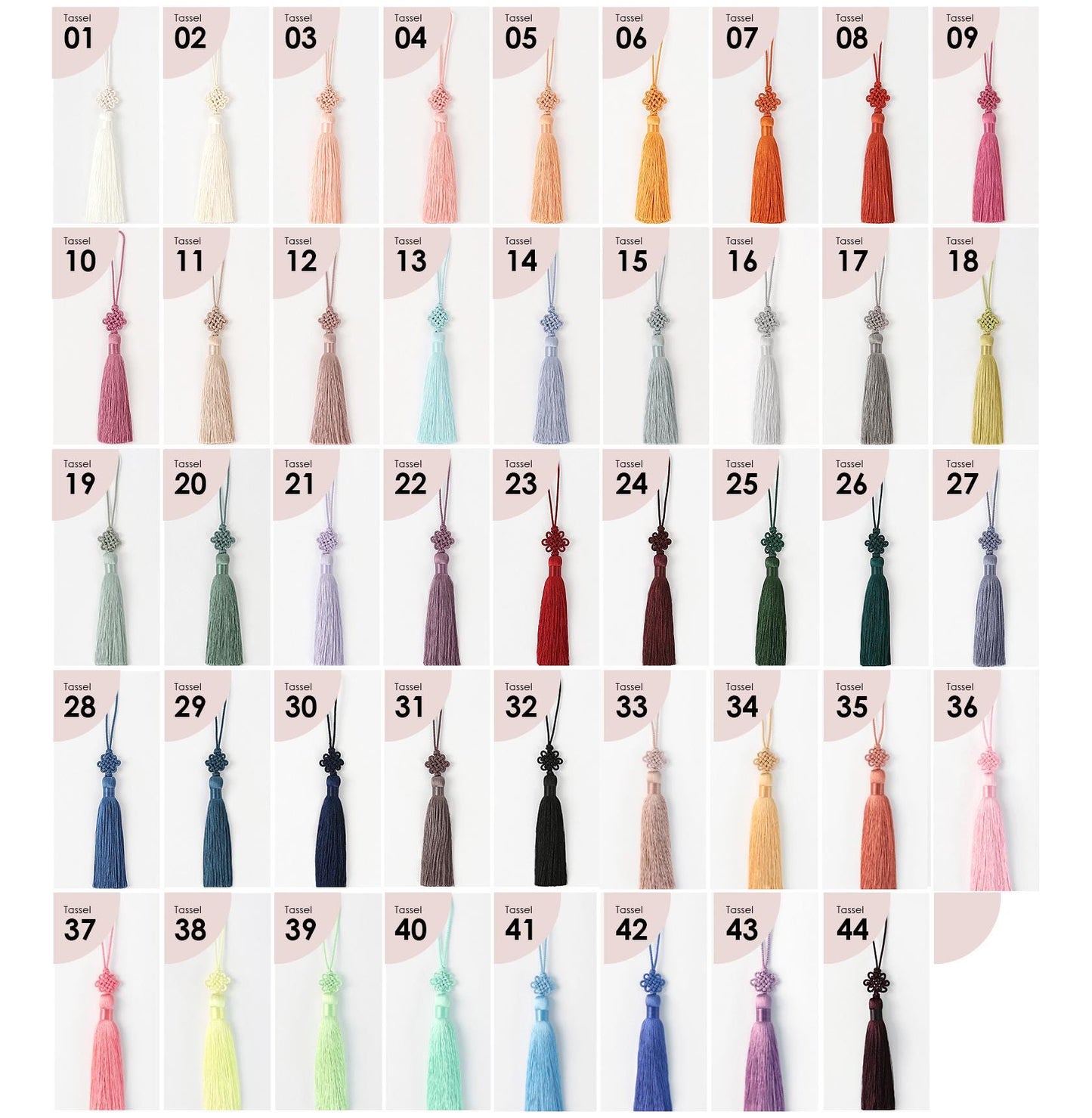 Add NEW COLORS / Buy 1, Get 50% Off / Traditional Korean Flower knot Tassel - Premium·High Quality Handmade Hanbok Accessory Bojagi Norigae