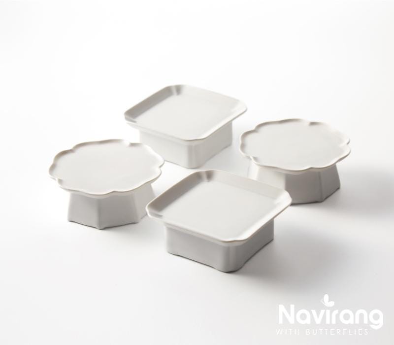 Mini Soban High Plate - Flower & Square soban, Dohl table Deco, 돌잔치, 백일, 소반
