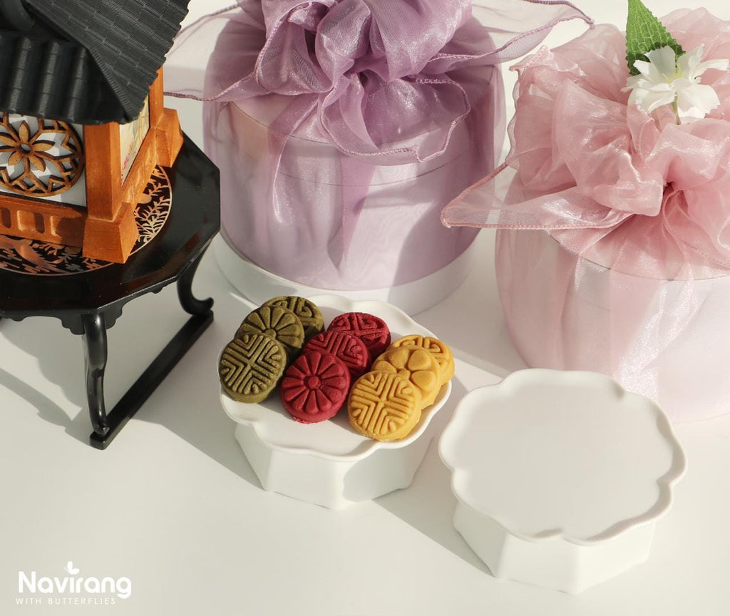 Mini Soban High Plate - Flower & Square soban, Dohl table Deco, 돌잔치, 백일, 소반