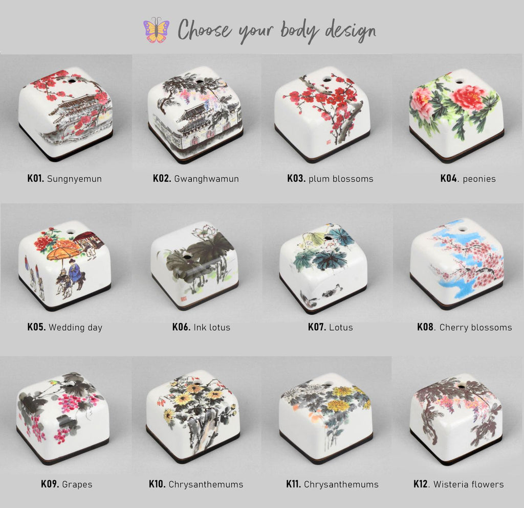 Ceramic Music box - Moony Orgel, Korean Traditional Tiger and Bird, Arirang, BTS Spring day