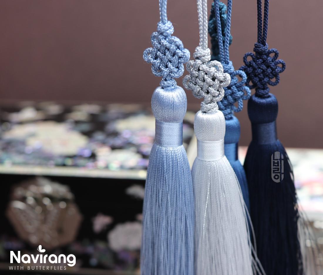 Pastel Norigae 5 Set with FREE GIFT- Korean Tradition Knot Tassel, Hanbok, Bojagi Accessory