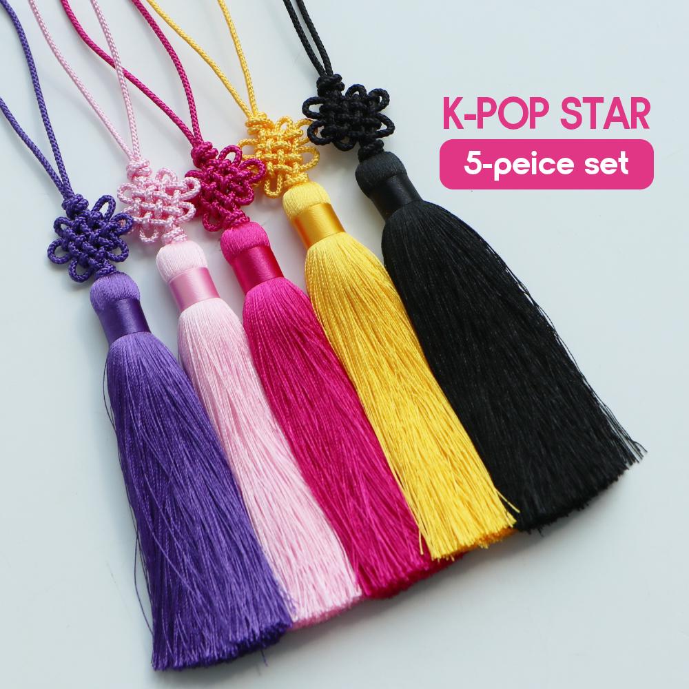 Pastel Norigae 5 Set with FREE GIFT- Korean Tradition Knot Tassel, Hanbok, Bojagi Accessory
