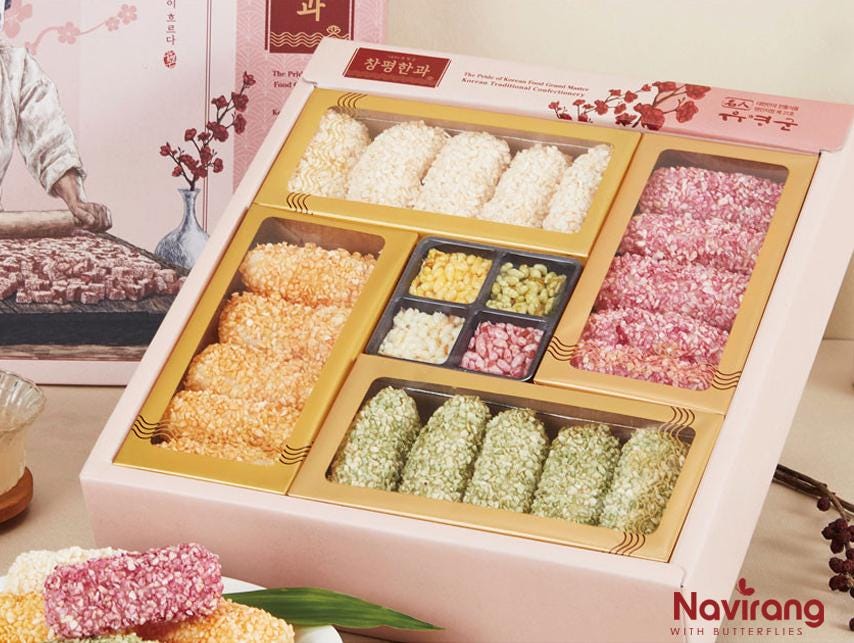 Hangwa Gift Set – Traditional Yakgwa | Deep-Fried Honey Cookies | Special Korean Sweet Snack Gift Box