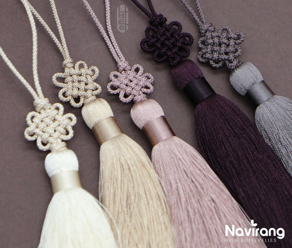 Pastel Norigae 5 Set with FREE GIFT- Korean Tradition Knot Tassel, Hanbok, Bojagi Accessory