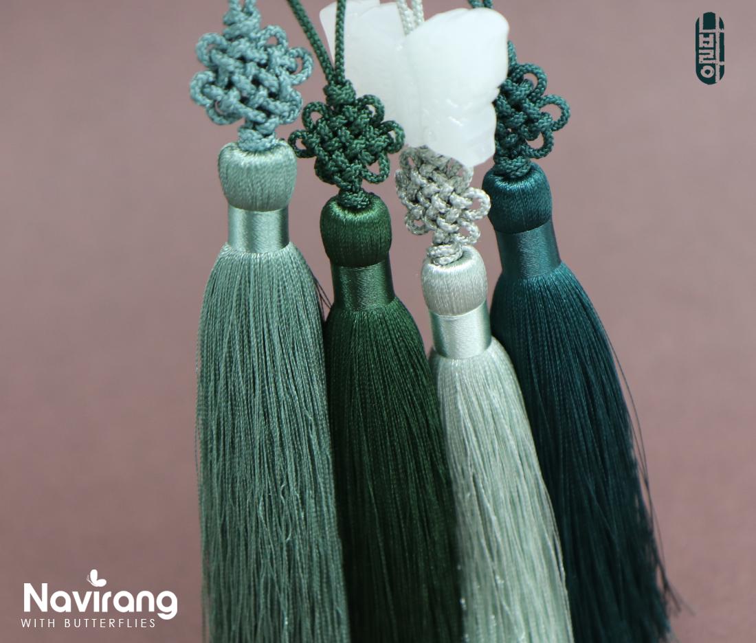 Add NEW COLORS / Traditional Korean Flower knot Tassel - Handmade Hanbok Accessory