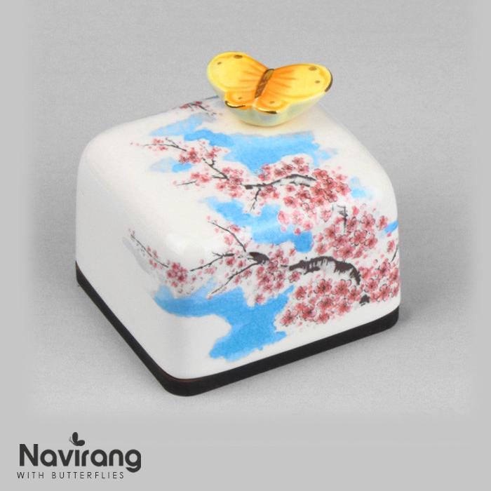 Ceramic Music box - Moony Orgel, Korean Traditional Tiger and Bird, Arirang, BTS Spring day
