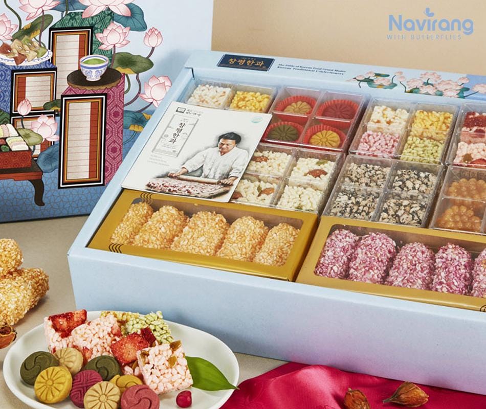 Hangwa Gift Set – Traditional Yakgwa | Deep-Fried Honey Cookies | Special Korean Sweet Snack Gift Box