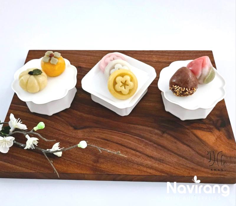Mini Soban High Plate - Flower & Square soban, Dohl table Deco, 돌잔치, 백일, 소반