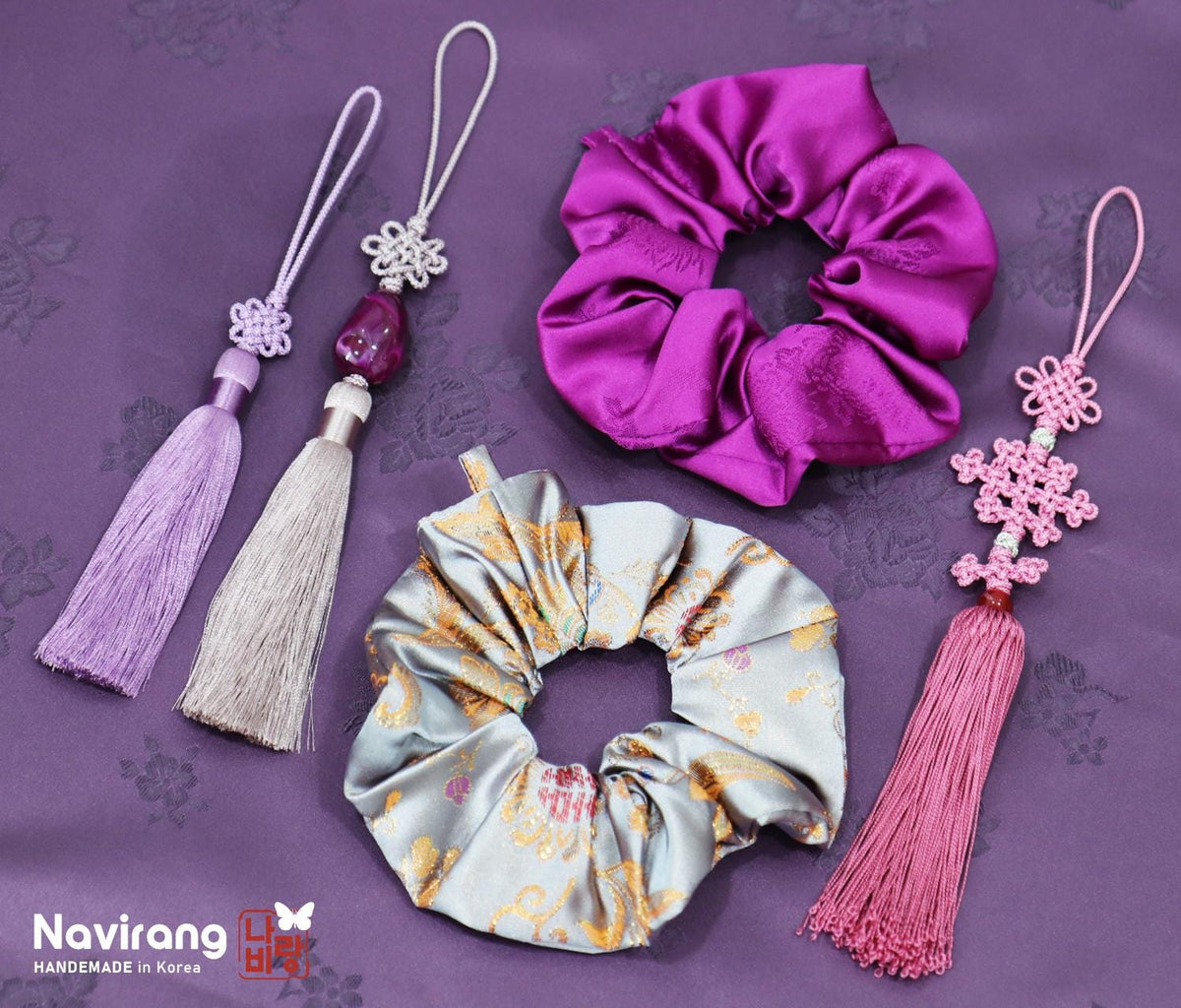 KPOP Diamond Knot Norigae - Korean Premium Handmade knot Tassel Charm | Hanbok Accessory, Tassel gift for girl, Bag charm, Tassel Keychain