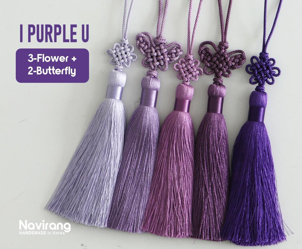 Pastel Norigae 5 Set with FREE GIFT- Korean Tradition Knot Tassel, Hanbok, Bojagi Accessory