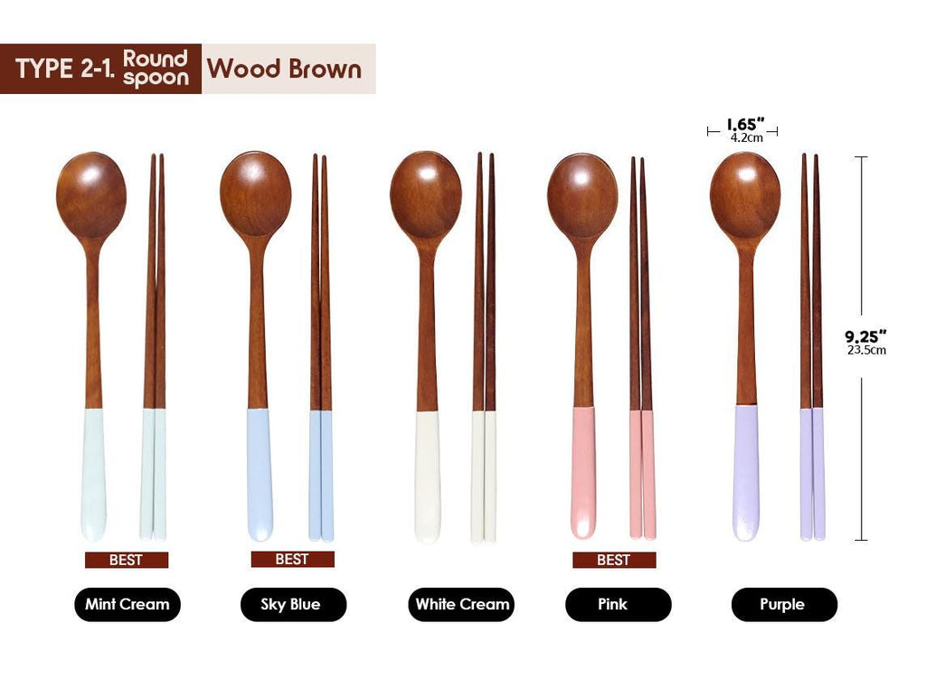Korean Custom Chopstick and Spoon Set, Personalized lacquer wooden, K-food Lover Gift, Kids