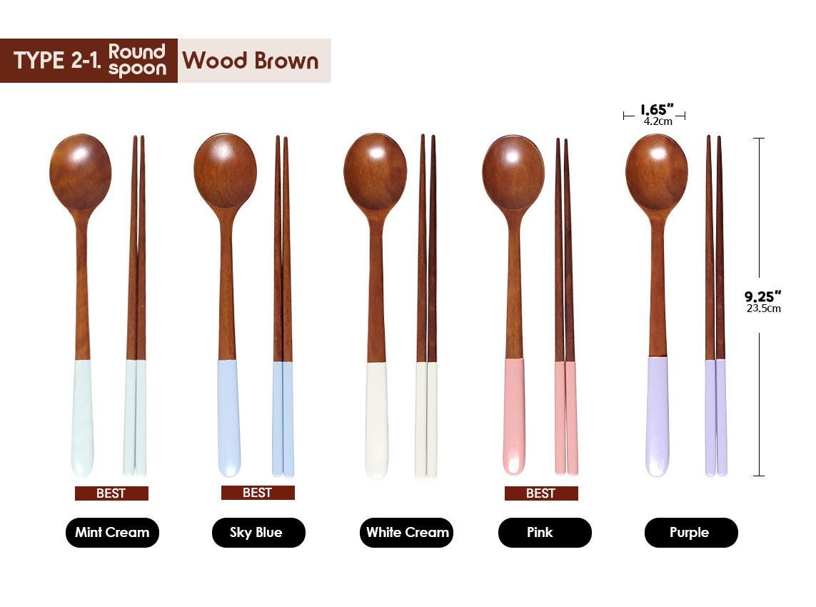 Korean Custom Chopstick and Spoon Set, Personalized lacquer wooden, K-food Lover Gift, Kids