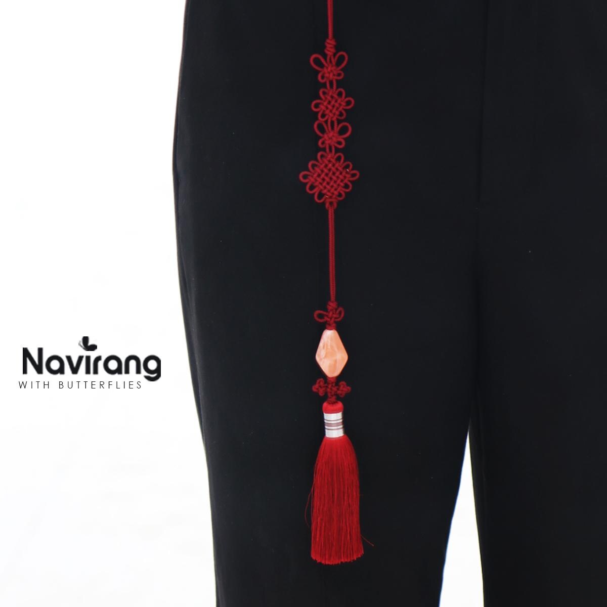 Kpop Norigae - Korean Handmade Tassel Charm | Hanbok Accessory, Red, Purple, Silver