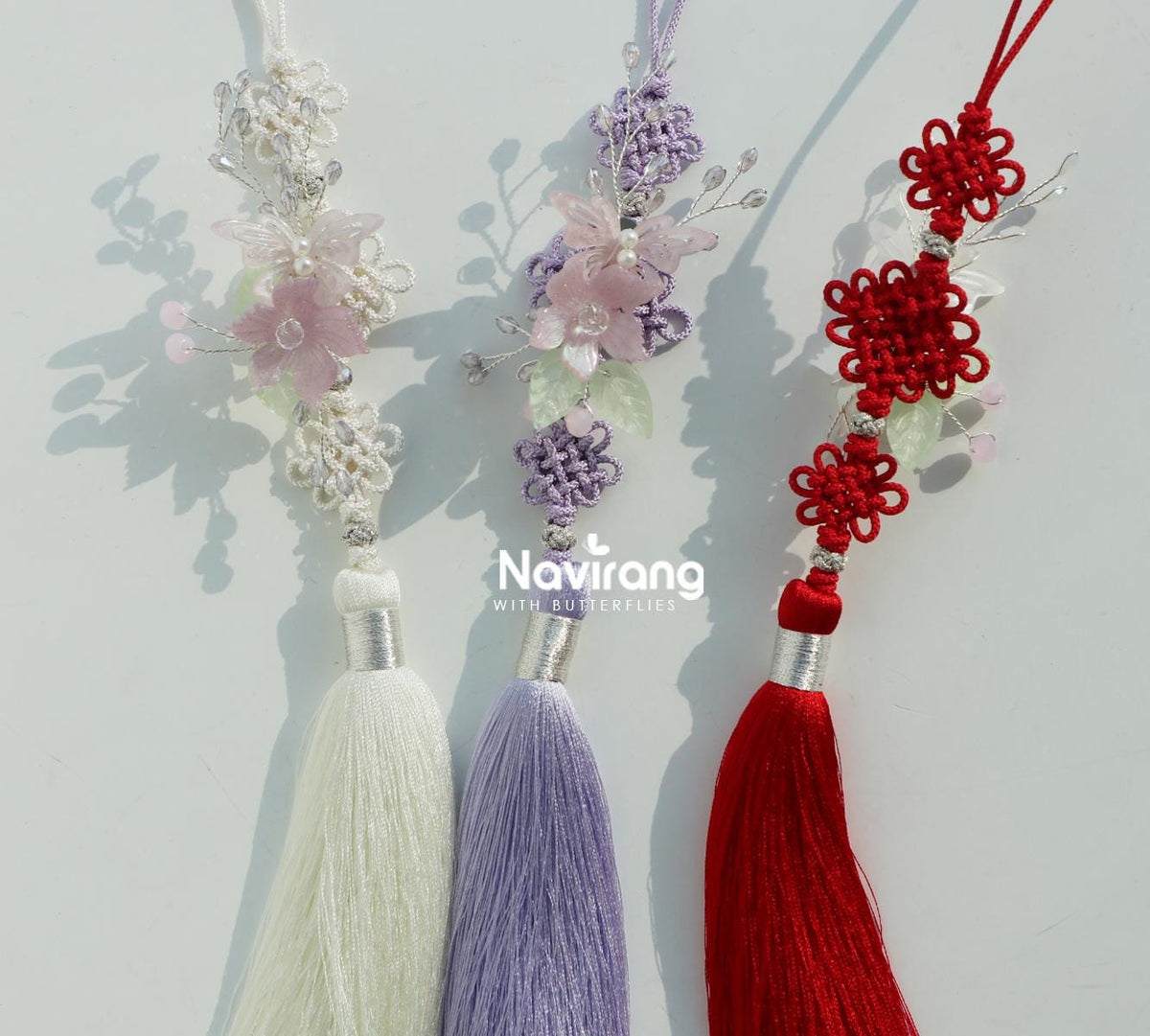 Butterfly Blossom Brooch & Hair Pin – Korean Traditional Hair Accessory, Norigae Ornament