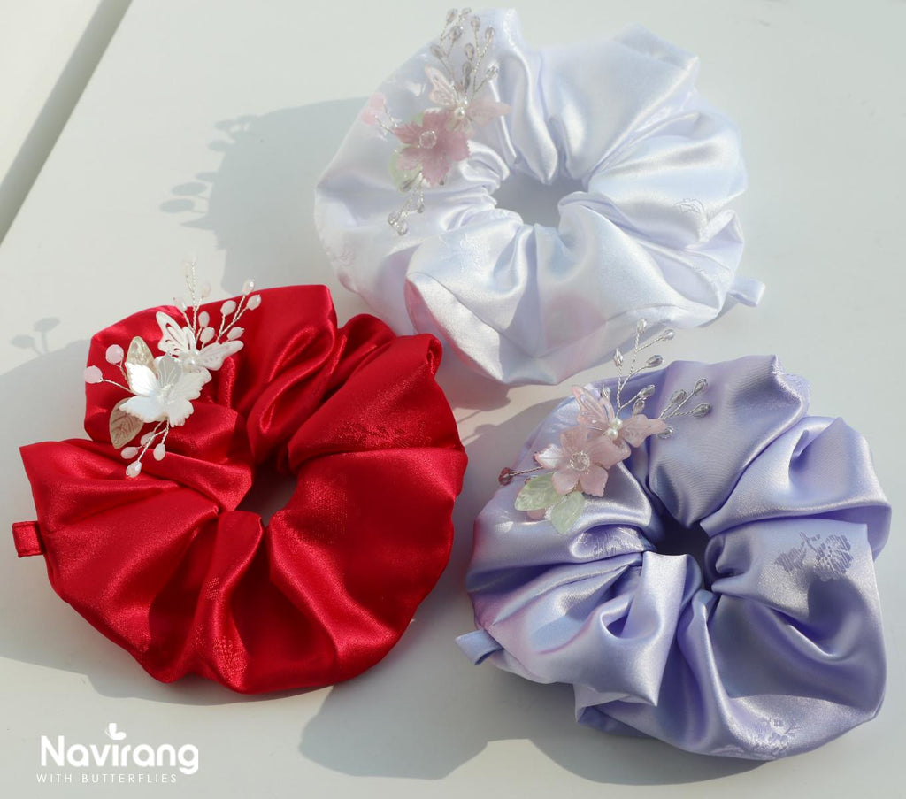 Butterfly Blossom Brooch & Hair Pin – Korean Traditional Hair Accessory, Norigae Ornament