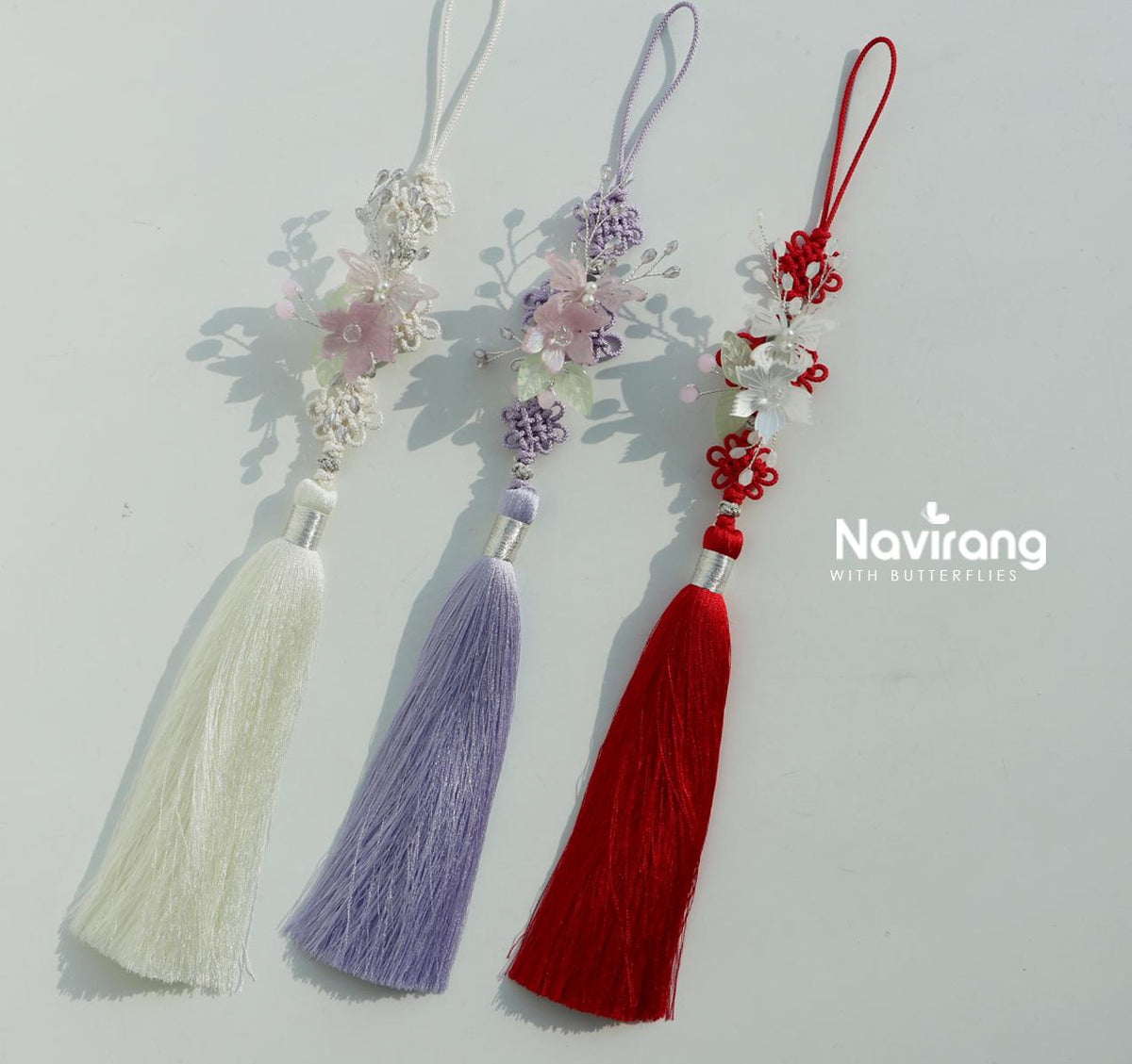 Butterfly Blossom Brooch & Hair Pin – Korean Traditional Hair Accessory, Norigae Ornament