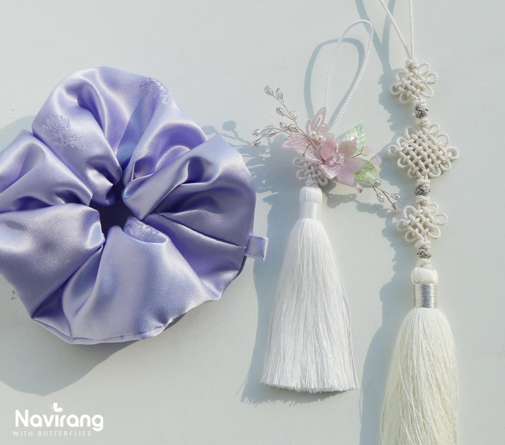 Butterfly Blossom Brooch & Hair Pin – Korean Traditional Hair Accessory, Norigae Ornament