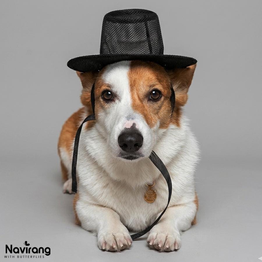 Mini Korean Traditional Hat Gat, Hanbok Photo Prop for Baby and Pet, K-pop Costume Accessory
