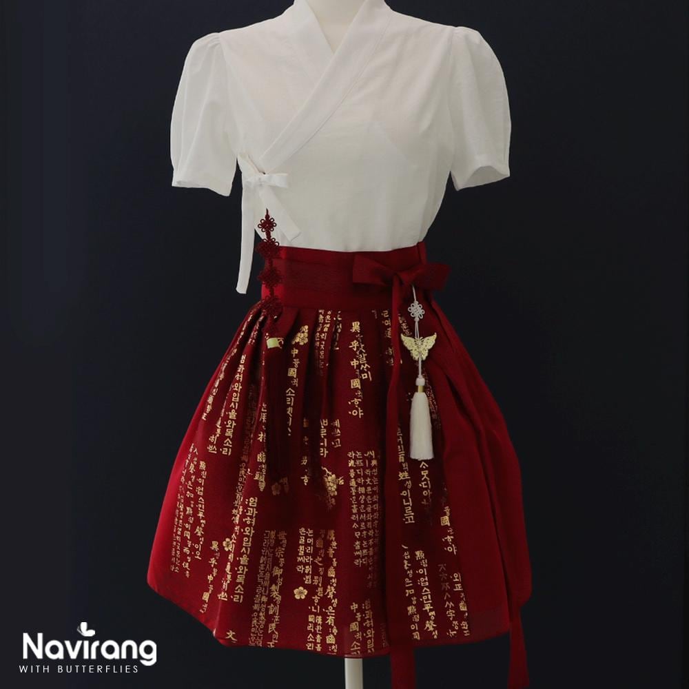 Modern Hanbok Blouse, Puff Sleeve Wrap Top, Korean Style Casual Shirt