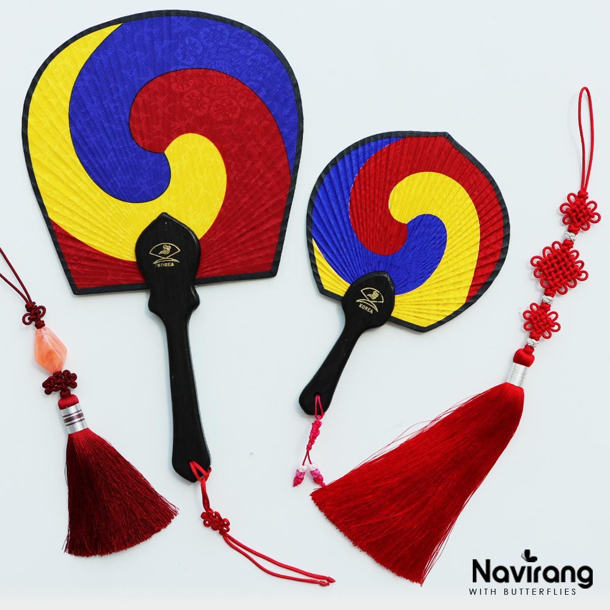 Diamond-shaped Jade Norigae - Korean Handmade Tassel Charm | Hanbok Accessory, Men’s Women’s Norigae