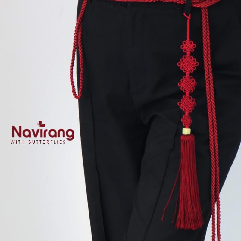 Kpop Norigae - Korean Handmade Tassel Charm | Hanbok Accessory, Red, Purple, Silver