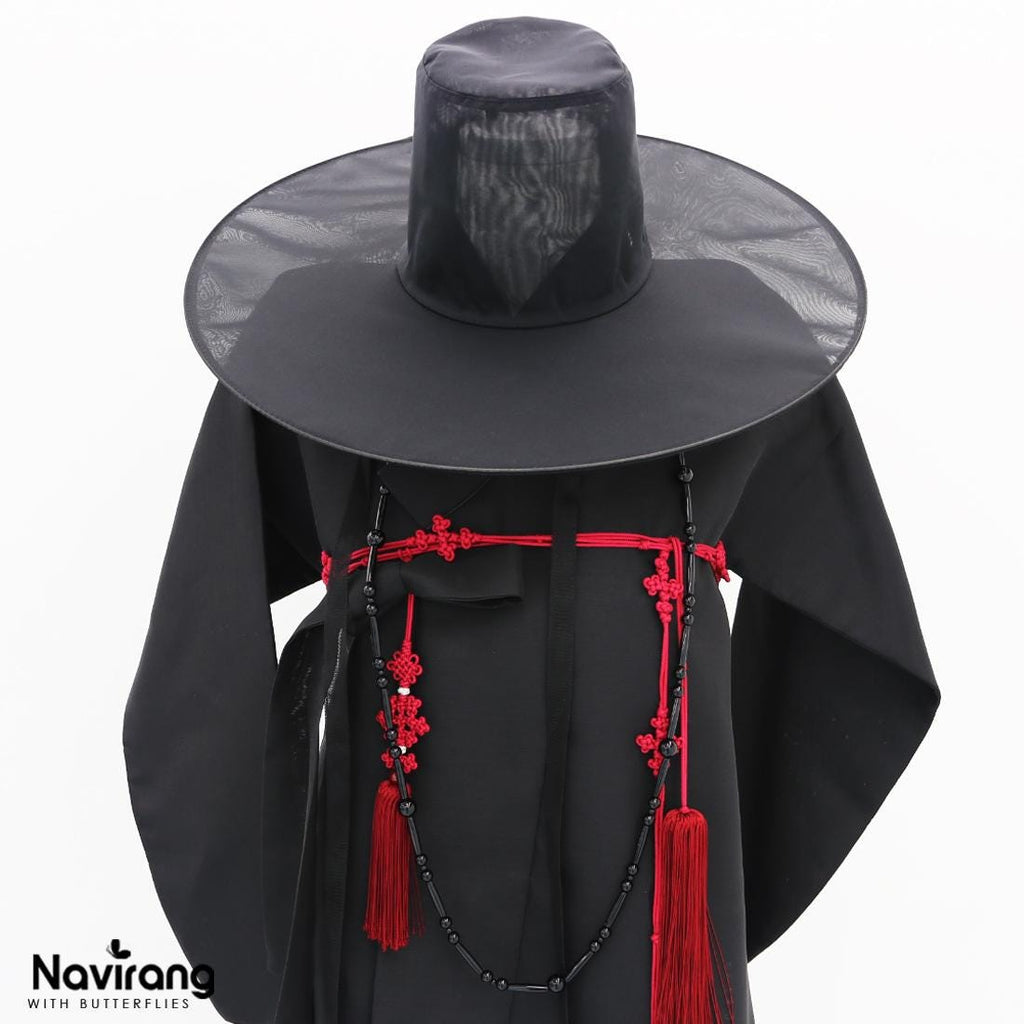 Handcrafted Korean knot tassel belt cord - 260cm / 100.8" Extra Long Waist Rope with Tassels
