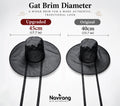 Foldable Gat with Beads String / Korean Traditional Hat – Lightweight Wire Frame, Cosplay K-Pop Boys