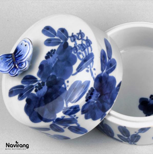 Ceramic Jewelry Box with Music - Moony Orgel, Korean Traditional Painting, Arirang, BTS Spring day