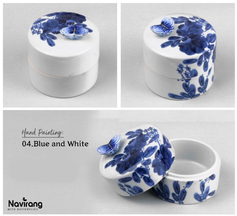 Ceramic Jewelry Box with Music - Moony Orgel, Korean Traditional Painting, Arirang, BTS Spring day